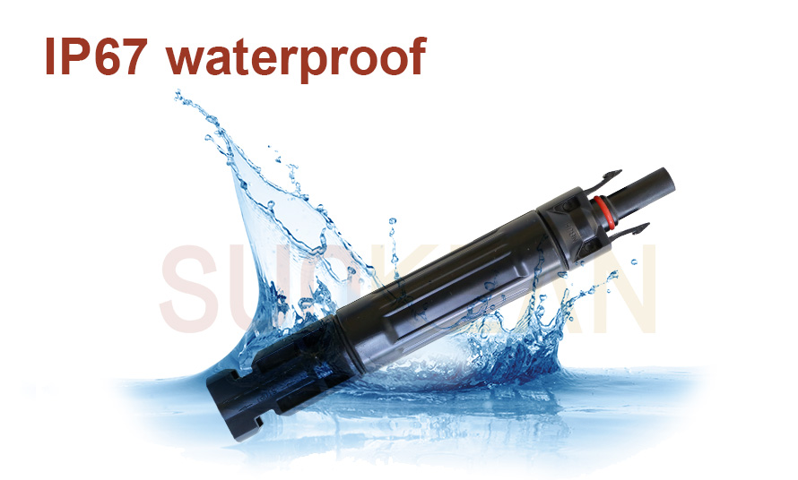 Waterproof 4A solar fuse connector