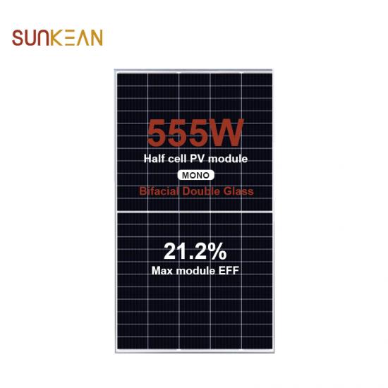 210 555W 양면 태양 전지판
