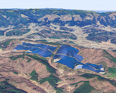  태평양 에너지 이와키 메가 태양 광 프로젝트 (42.3MW) 일본에서